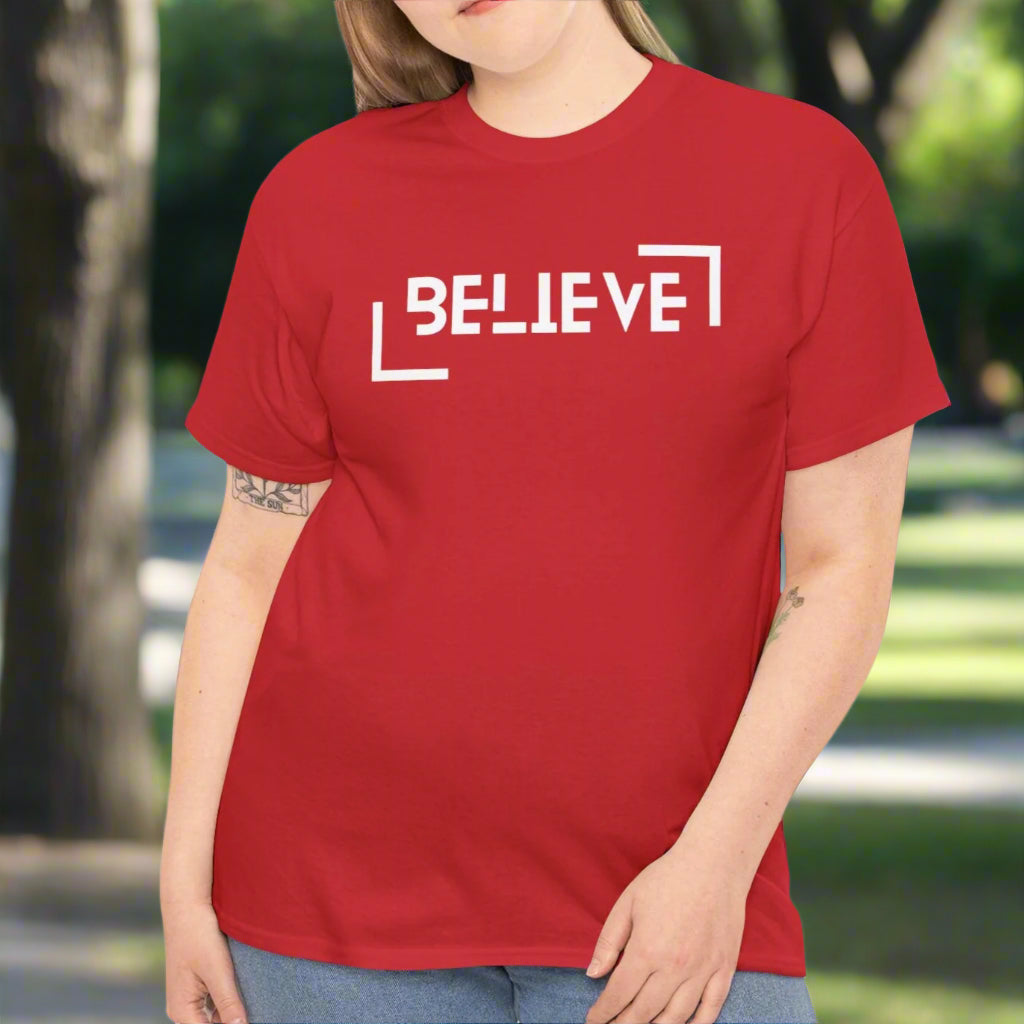 Believe Unisex Cotton Tee - Kim’s Signature Beauty & Accessories    