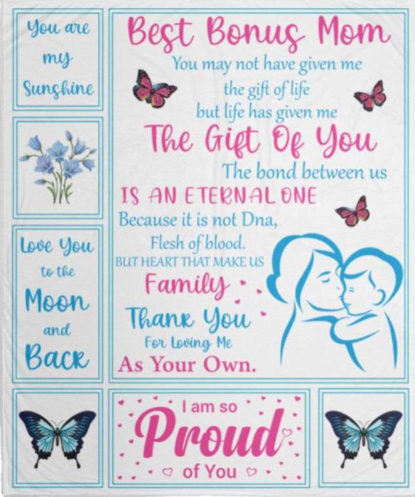 Best Bonus Mom Blanket - Kim’s Signature Beauty & Accessories    