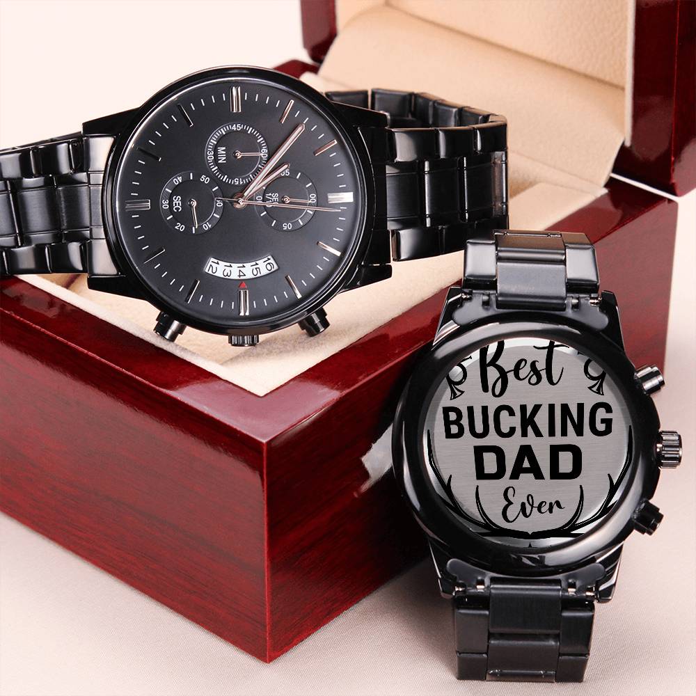 Best Bucking Dad Engraved Watch - Kim’s Signature Beauty & Accessories    