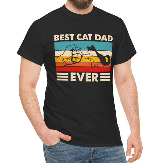 Best Cat Dad Cotton Tee - Kim’s Signature Beauty & Accessories    