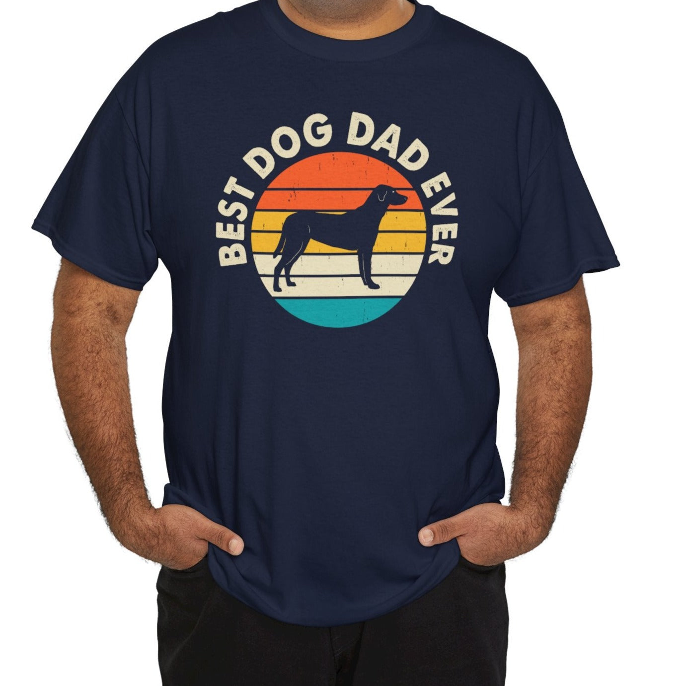 Best Dog Dad Ever T-Shirt – Retro Style - Kim’s Signature Beauty & Accessories    