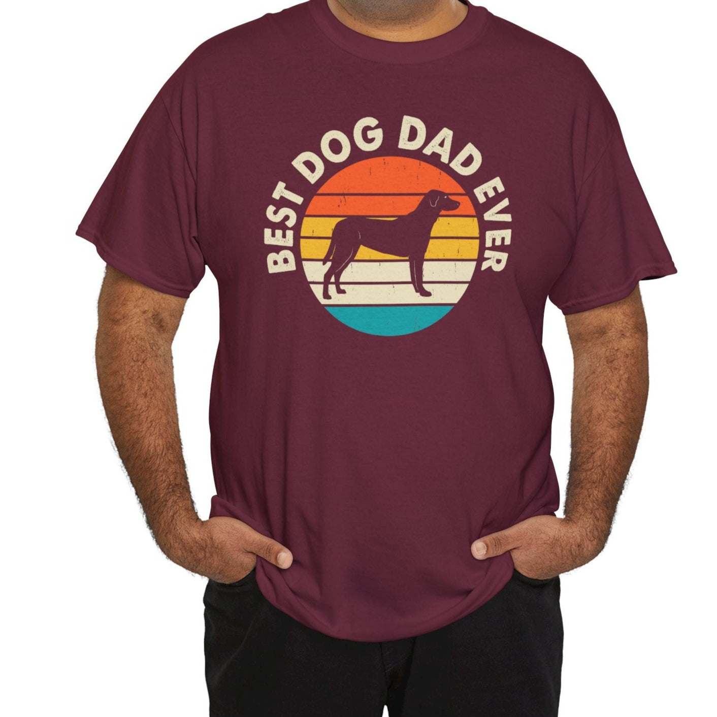 Best Dog Dad Ever T-Shirt – Retro Style - Kim’s Signature Beauty & Accessories    