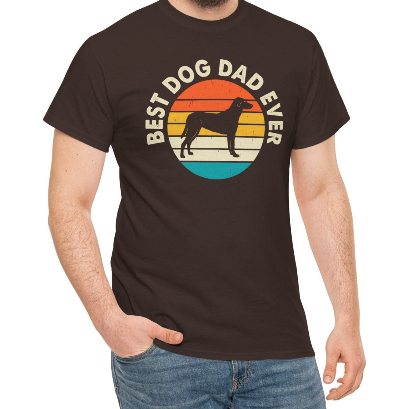 Best Dog Dad Ever T-Shirt – Retro Style - Kim’s Signature Beauty & Accessories    
