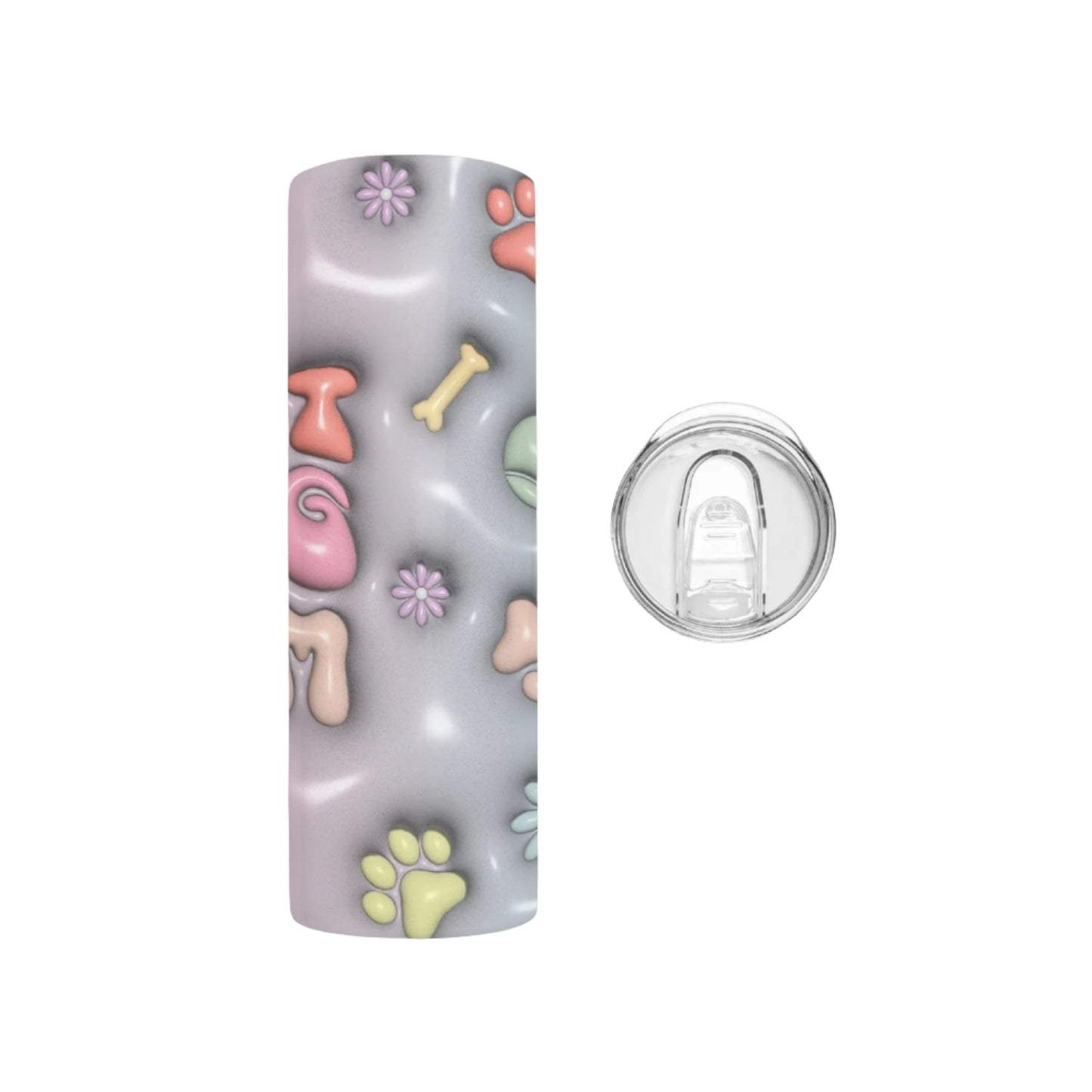 Best Dog Mom 3D Straight Skinny Tumbler - Kim’s Signature Beauty & Accessories    