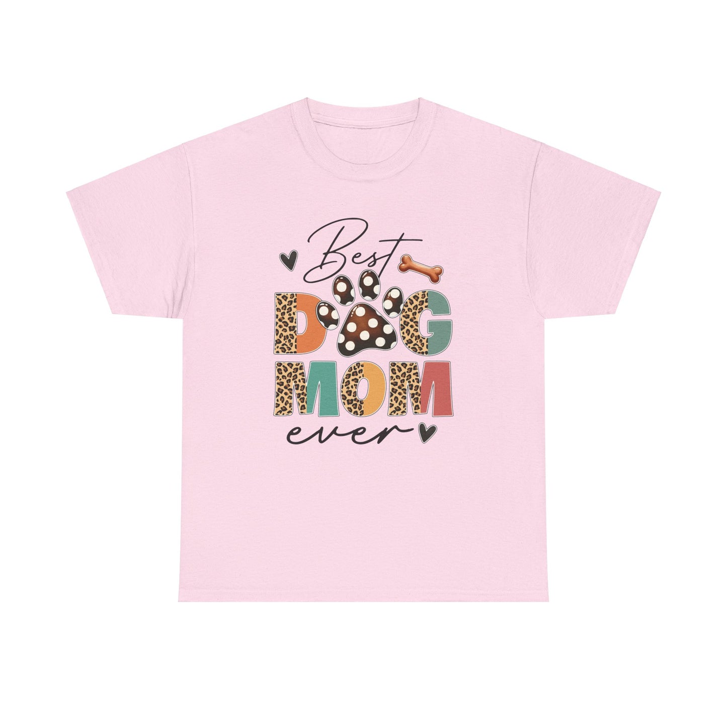 Best Dog Mom | Cotton Tee - Kim’s Signature Beauty & Accessories    