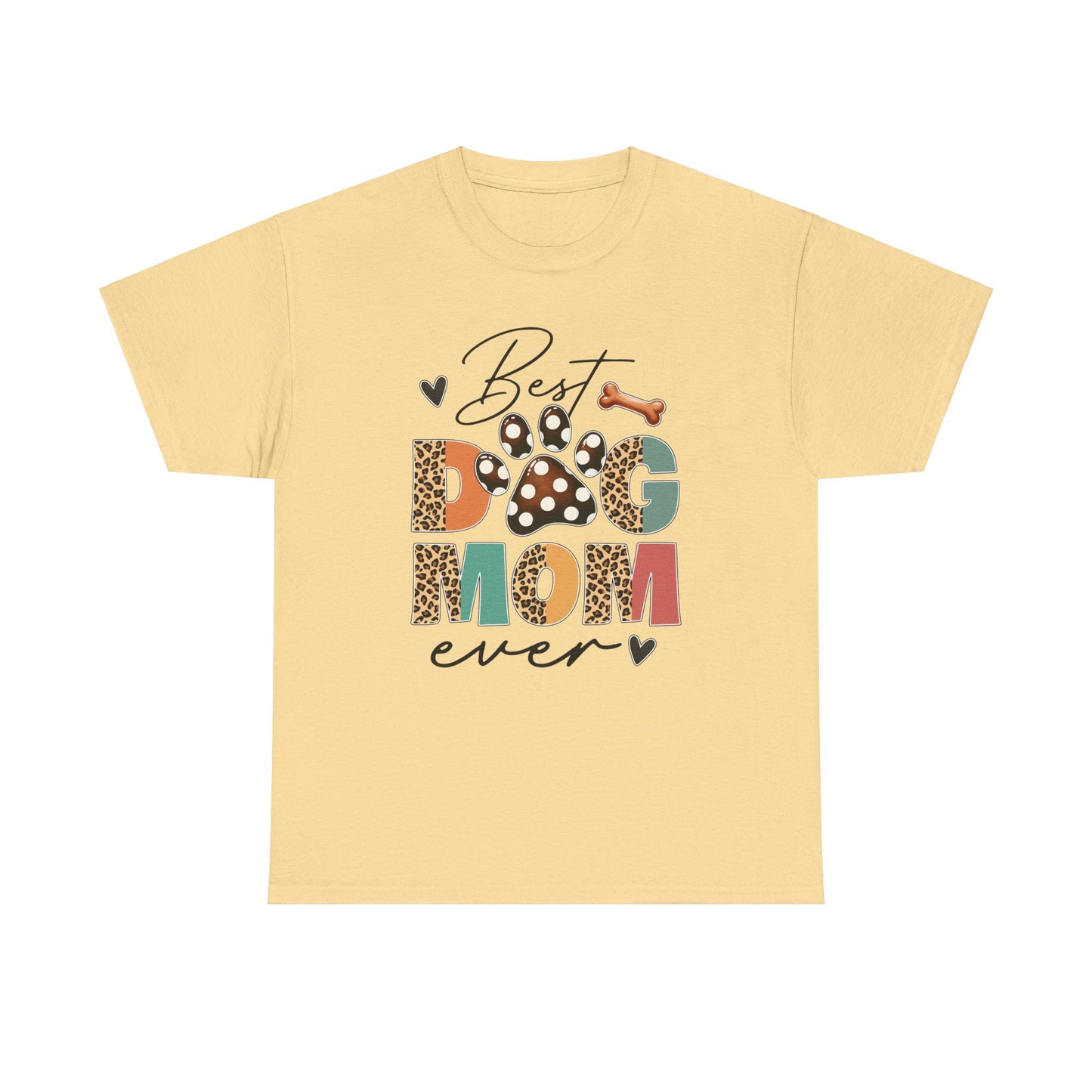 Best Dog Mom | Cotton Tee - Kim’s Signature Beauty & Accessories    