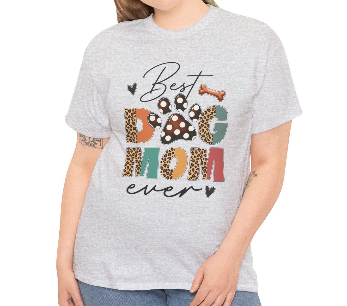 Best Dog Mom | Cotton Tee - Kim’s Signature Beauty & Accessories    