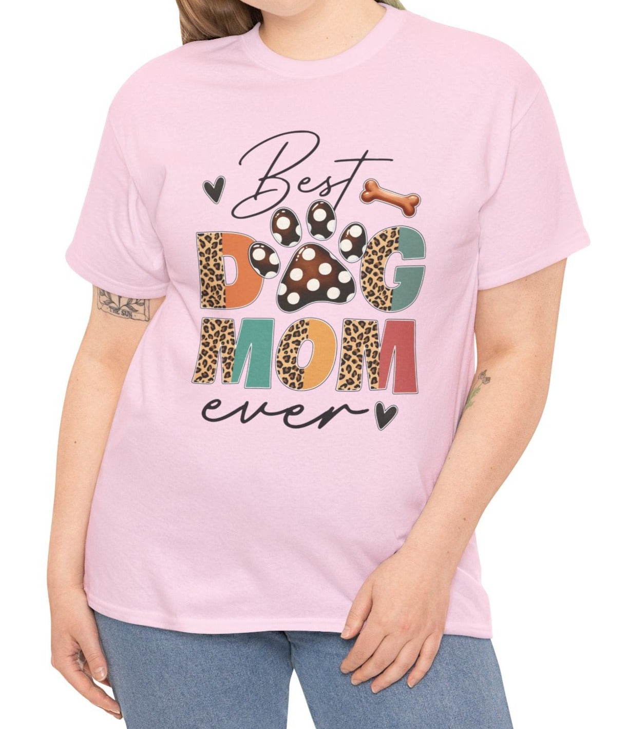Best Dog Mom | Cotton Tee - Kim’s Signature Beauty & Accessories    