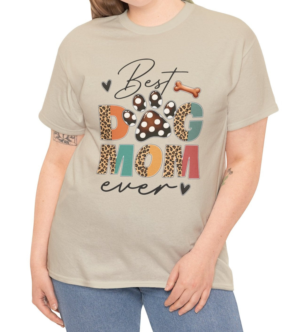 Best Dog Mom | Cotton Tee - Kim’s Signature Beauty & Accessories    