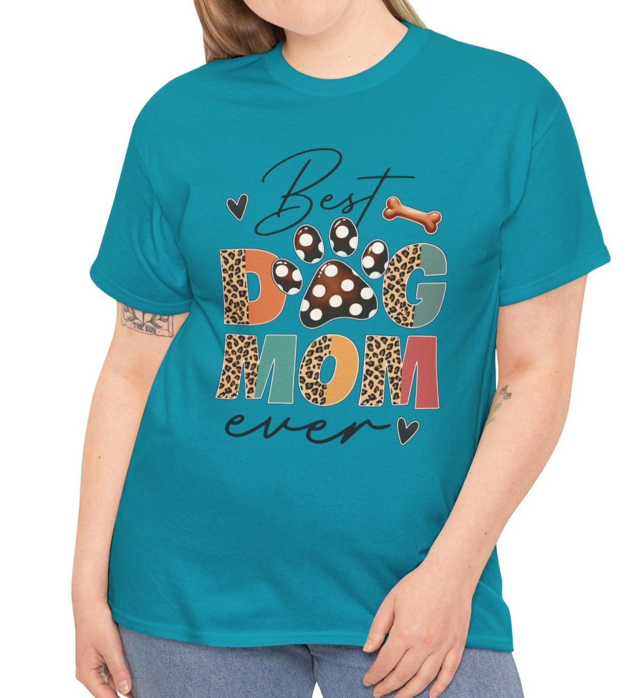 Best Dog Mom | Cotton Tee - Kim’s Signature Beauty & Accessories    