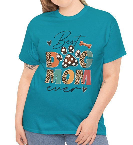 Best Dog Mom | Cotton Tee - Kim’s Signature Beauty & Accessories    
