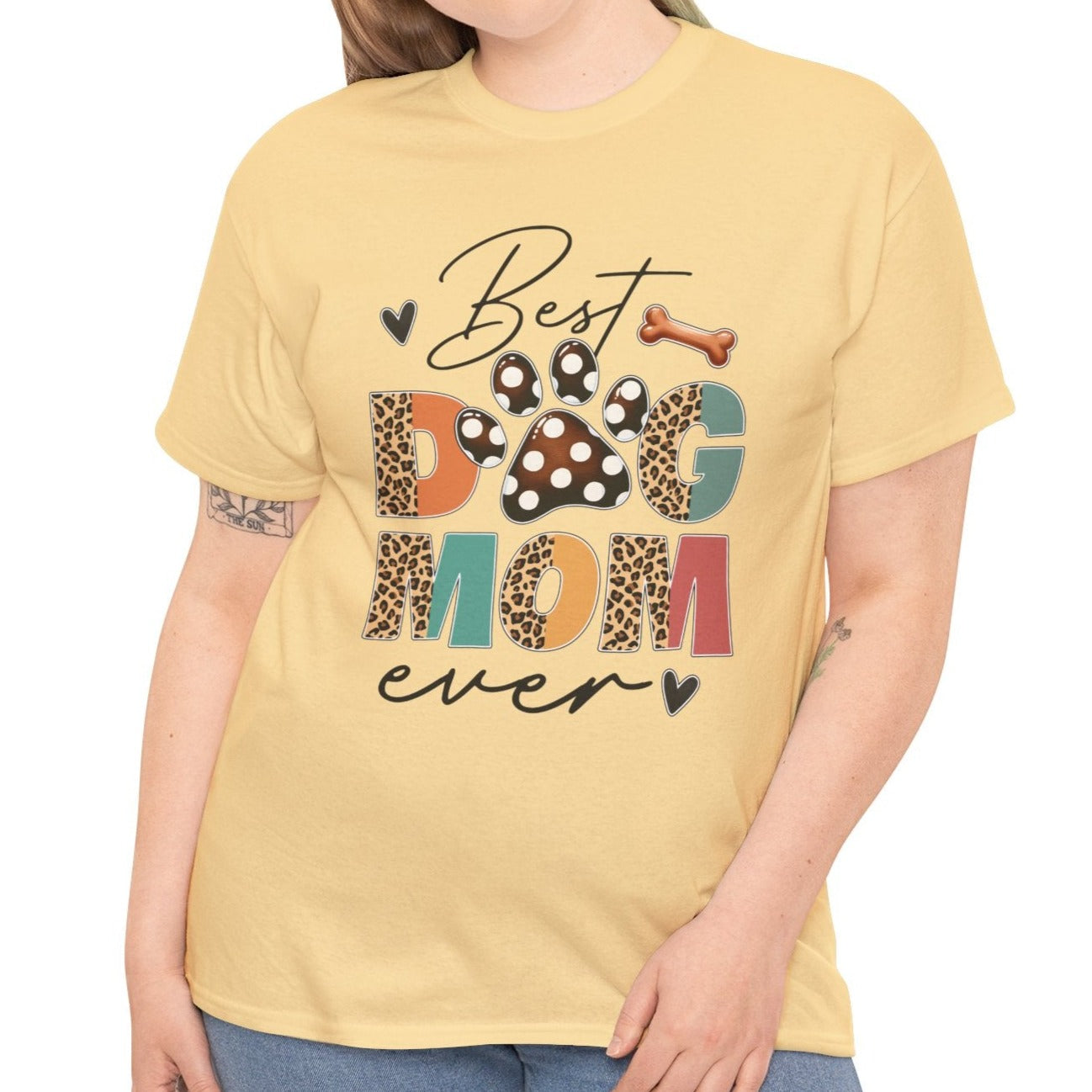 Best Dog Mom | Cotton Tee - Kim’s Signature Beauty & Accessories    
