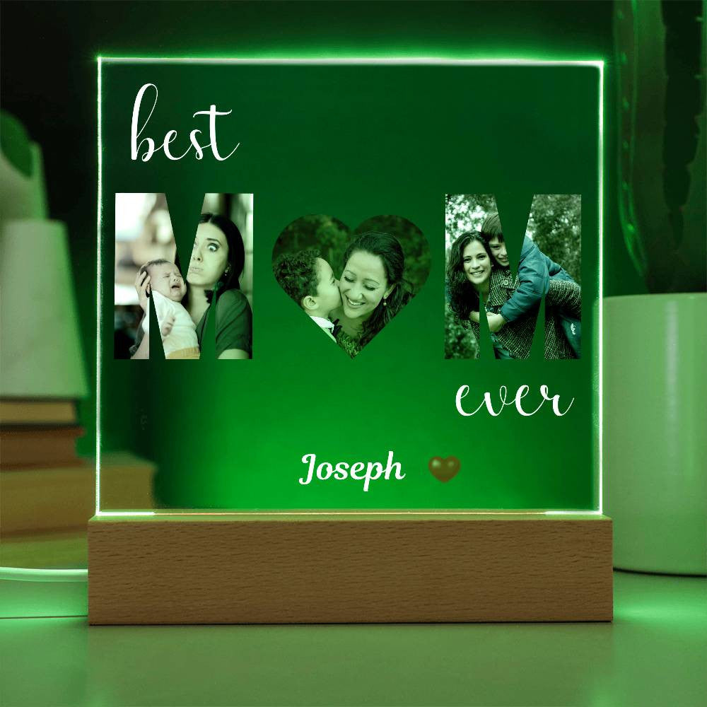 Best MOM Ever Photo uploads and (Personlized) Plaque - Kim’s Signature Beauty & Accessories    