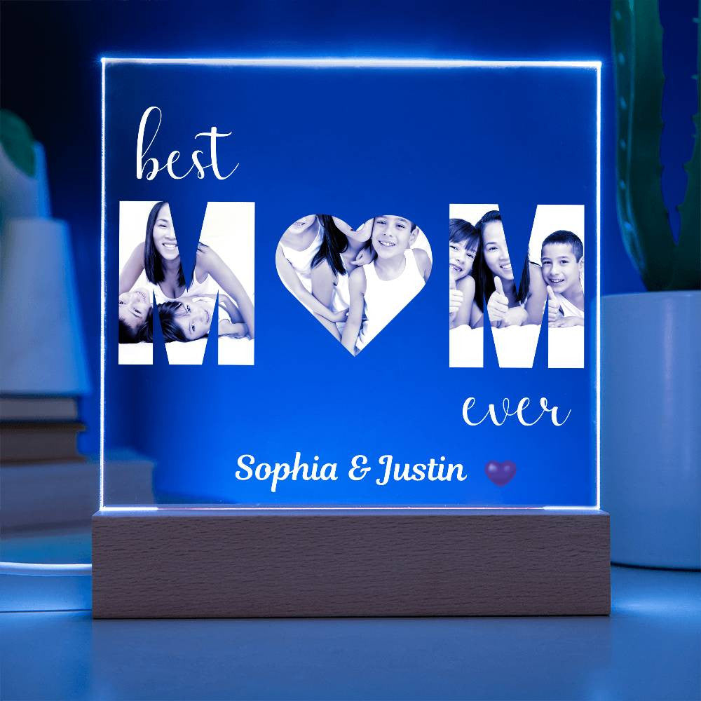Best MOM Ever Photo uploads and (Personlized) Plaque - Kim’s Signature Beauty & Accessories    