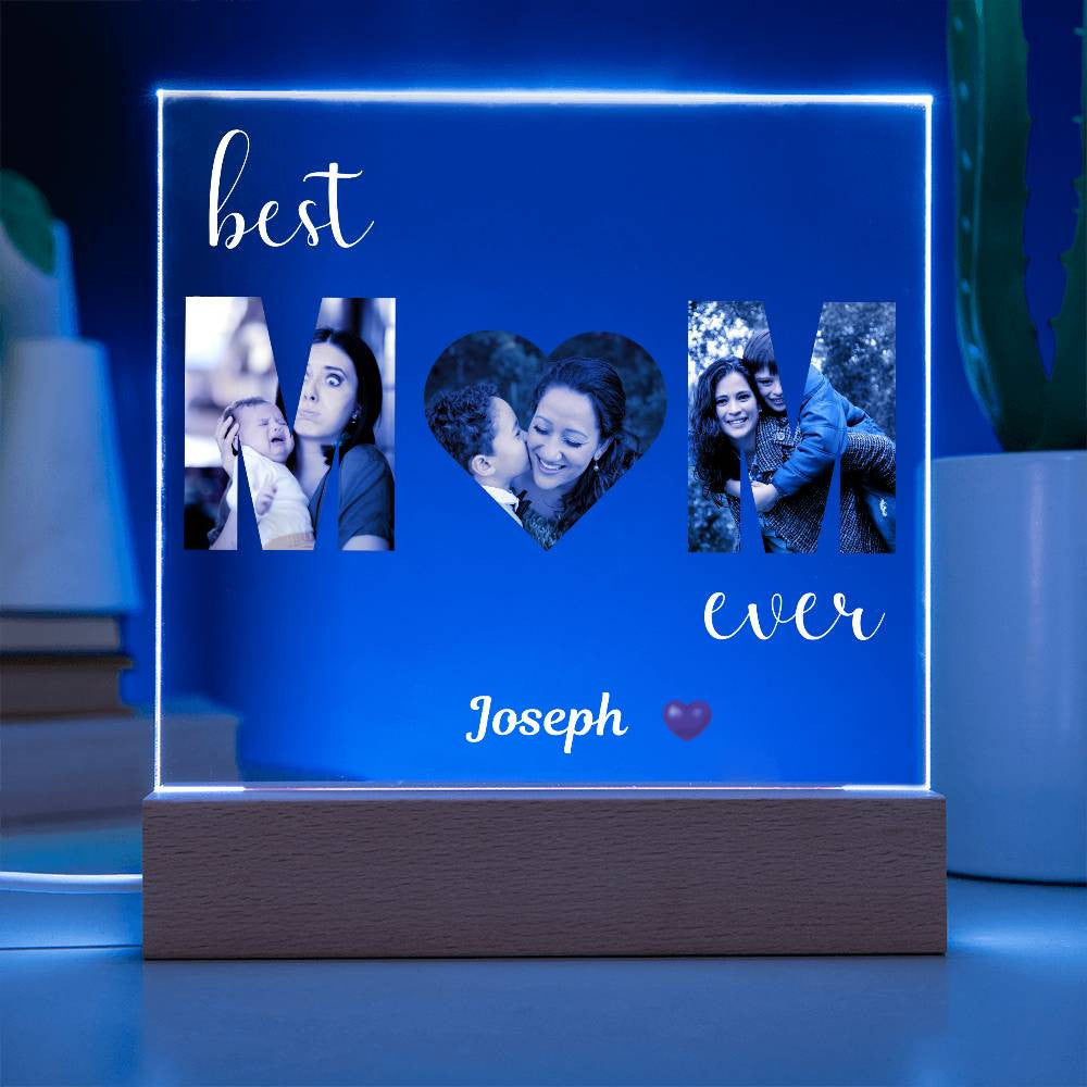 Best MOM Ever Photo uploads and (Personlized) Plaque - Kim’s Signature Beauty & Accessories    