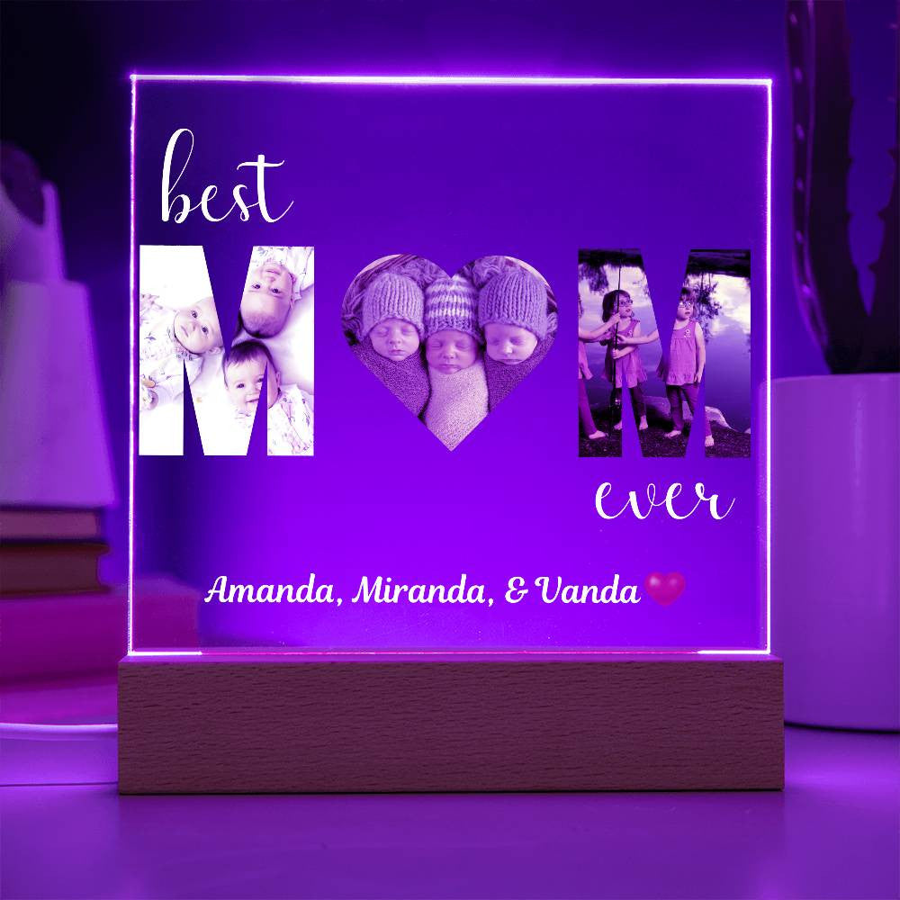 Best MOM Ever Photo uploads and (Personlized) Plaque - Kim’s Signature Beauty & Accessories    