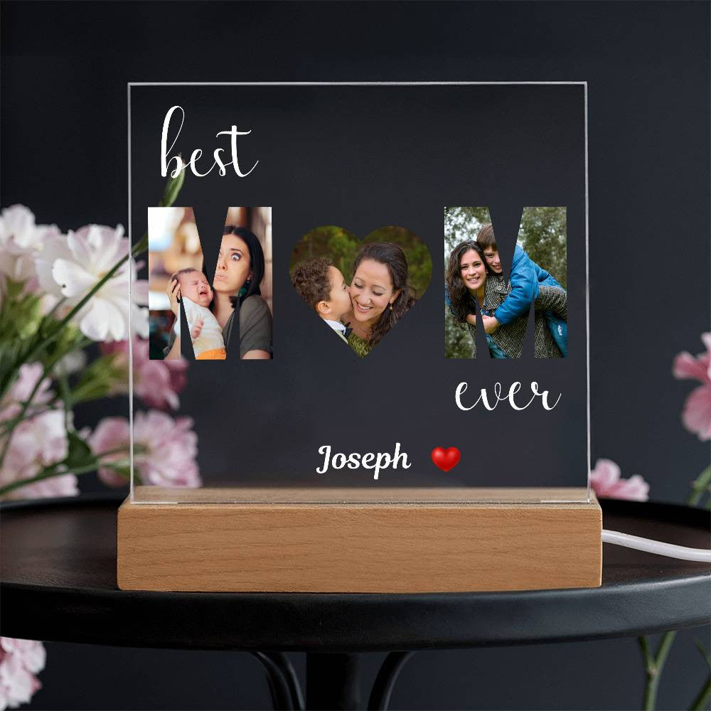 Best MOM Ever Photo uploads and (Personlized) Plaque - Kim’s Signature Beauty & Accessories    