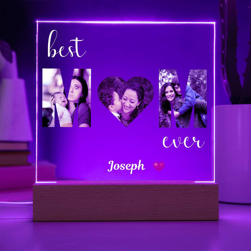 Best MOM Ever Photo uploads and (Personlized) Plaque - Kim’s Signature Beauty & Accessories    