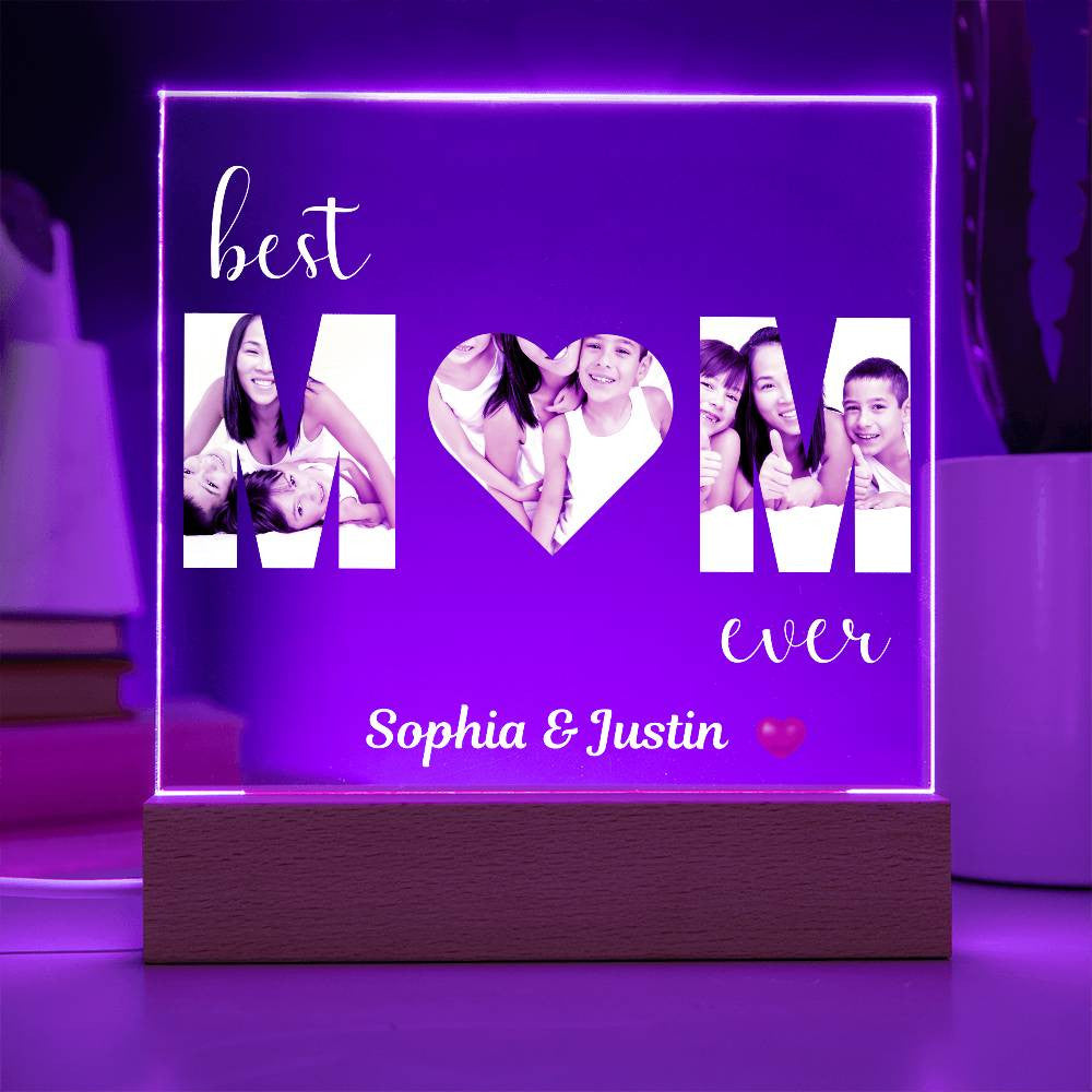 Best MOM Ever Photo uploads and (Personlized) Plaque - Kim’s Signature Beauty & Accessories    