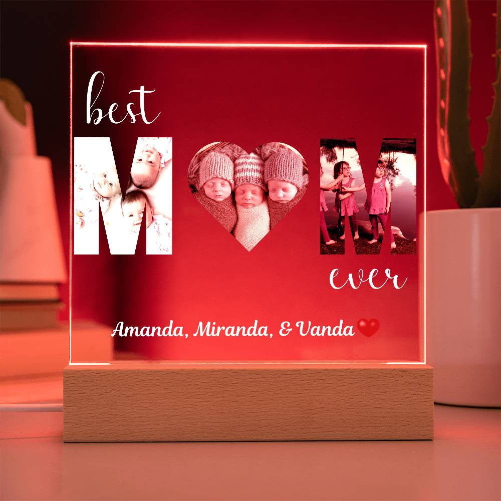 Best MOM Ever Photo uploads and (Personlized) Plaque - Kim’s Signature Beauty & Accessories    