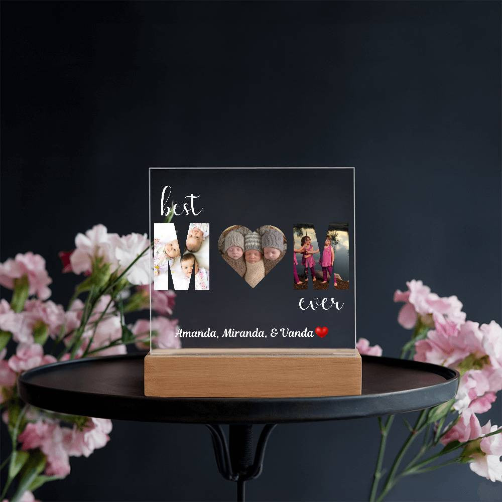 Best MOM Ever Photo uploads and (Personlized) Plaque - Kim’s Signature Beauty & Accessories    