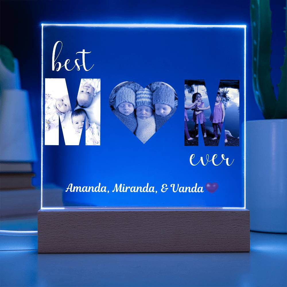 Best MOM Ever Photo uploads and (Personlized) Plaque - Kim’s Signature Beauty & Accessories    