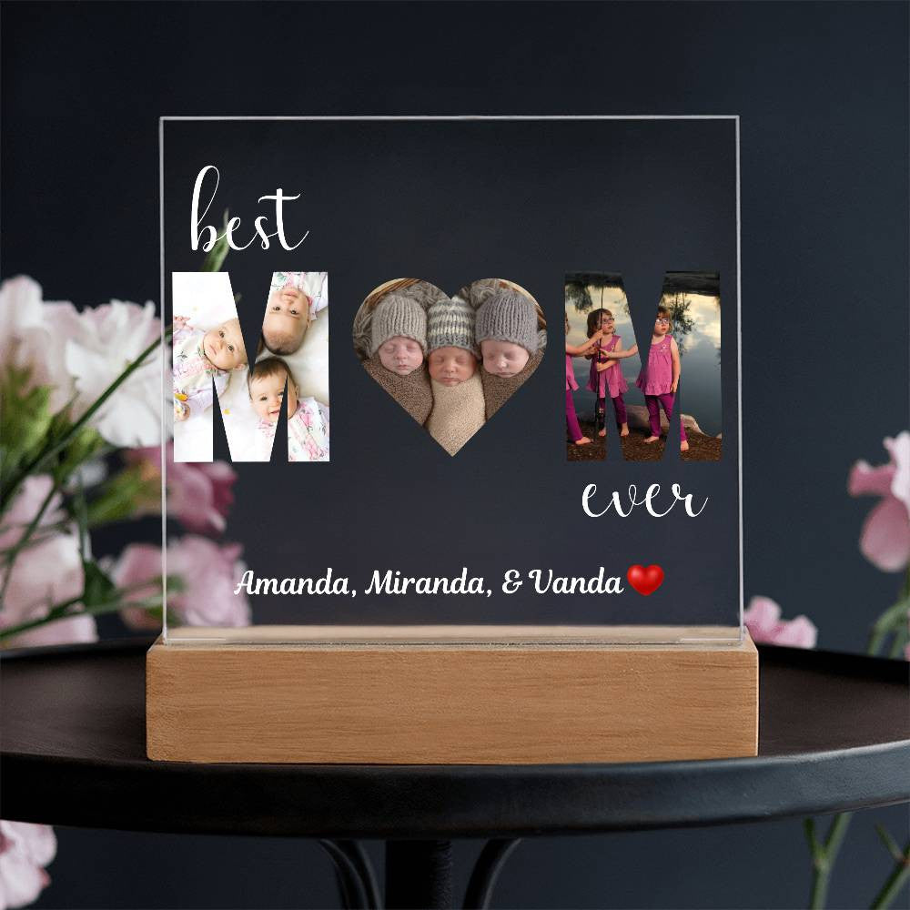 Best MOM Ever Photo uploads and (Personlized) Plaque - Kim’s Signature Beauty & Accessories    