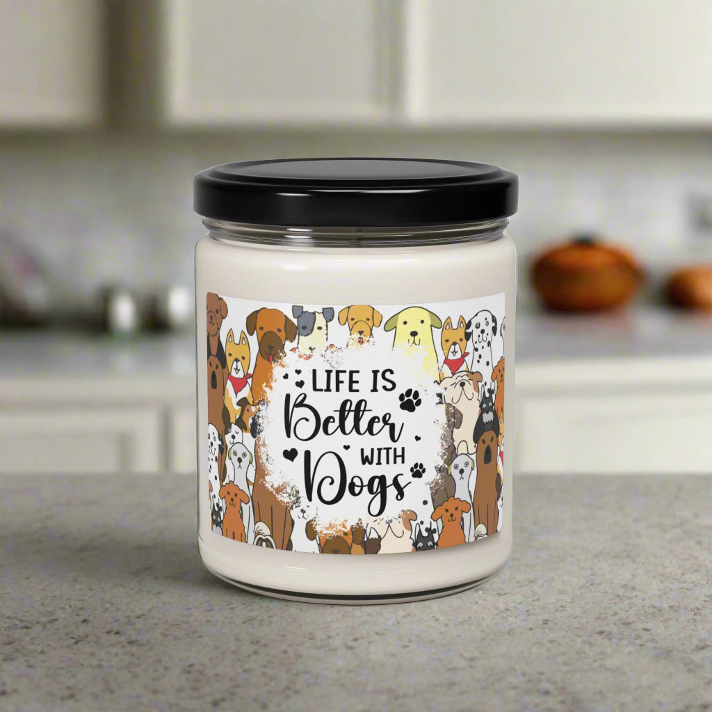 Better with Dogs Soy Candle, 9oz - Kim’s Signature Beauty & Accessories    