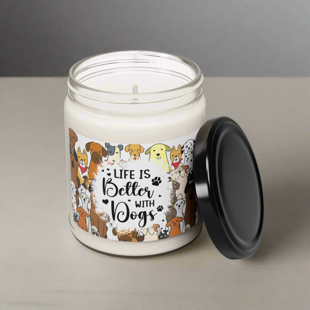 Better with Dogs Soy Candle, 9oz - Kim’s Signature Beauty & Accessories    