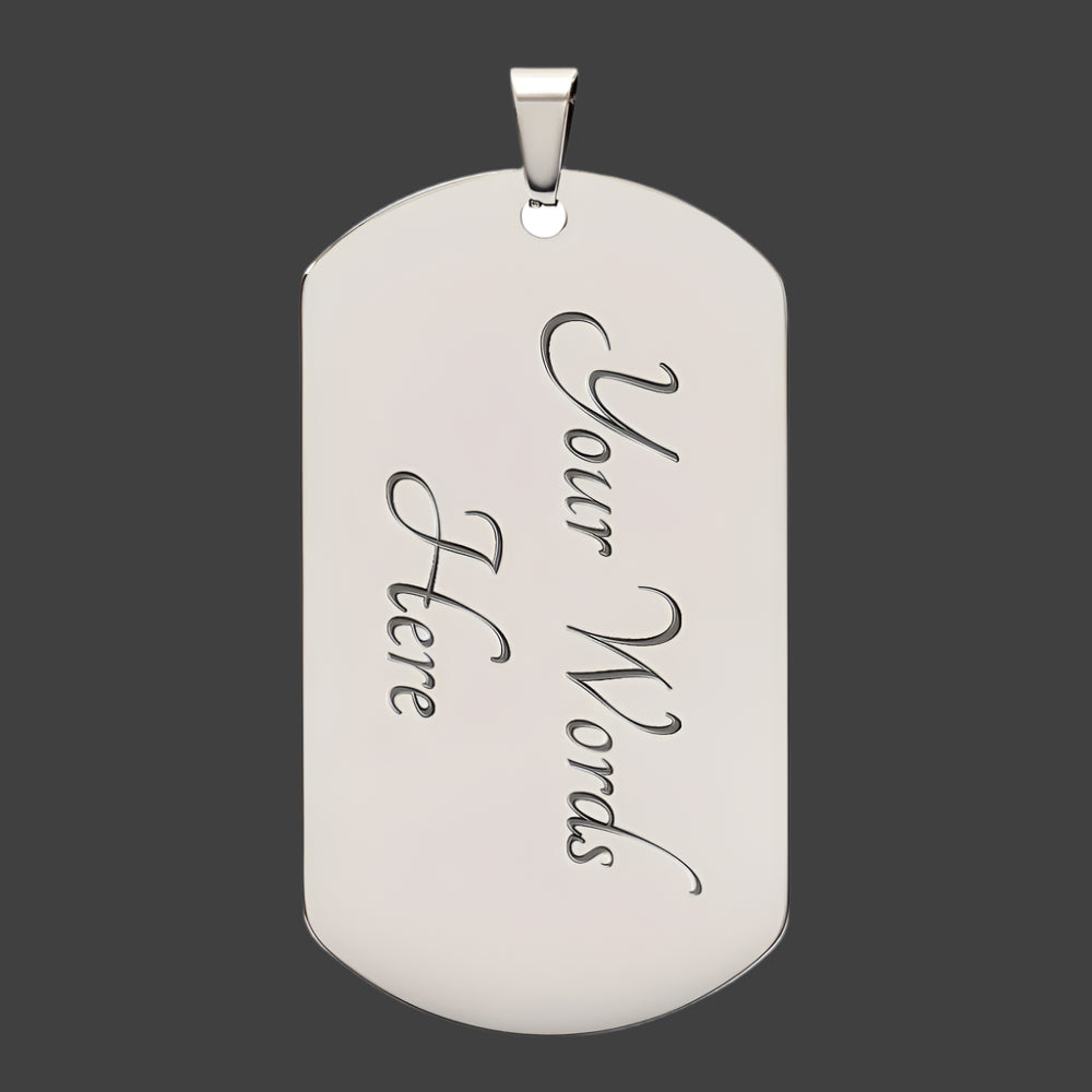 Biker's Prayer Dog Tag Necklace – - Kim’s Signature Beauty & Accessories    