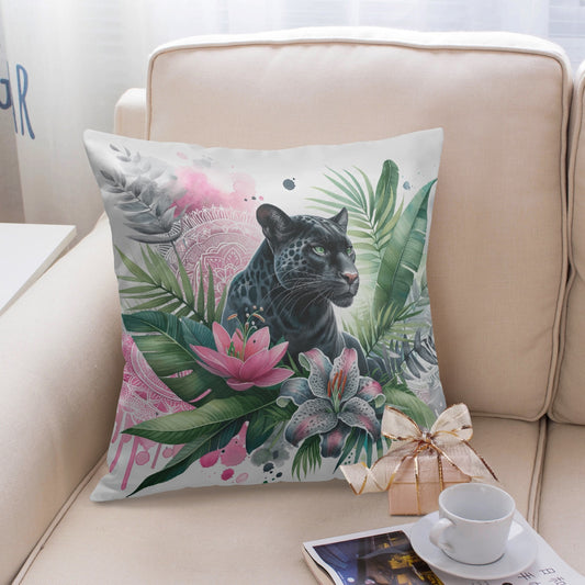 Black Jaguar Jungle Pillow Cover - Kim’s Signature Beauty & Accessories    