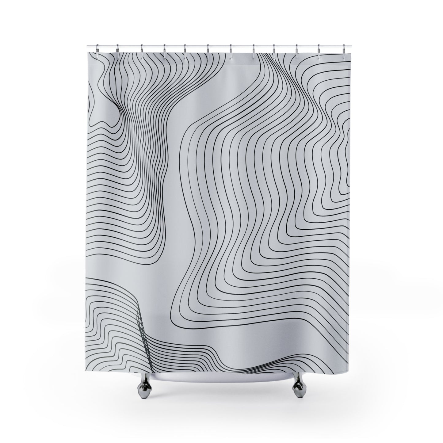 Black Spiral | Shower Curtain - Kim’s Signature Beauty & Accessories    