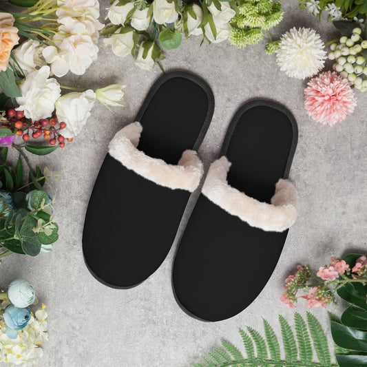 Black |  Unisex Cozy Slippers - Kim’s Signature Beauty & Accessories    