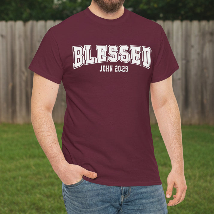 Blessed John 20:29 Christian Shirt – Unisex Faith Tee - Kim’s Signature Beauty & Accessories    