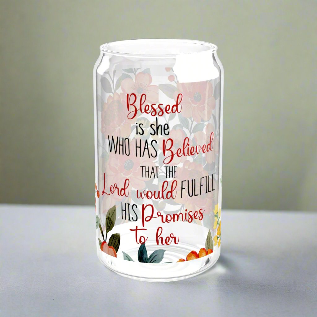 Blessed is She Glass Sipper - Kim’s Signature Beauty & Accessories    