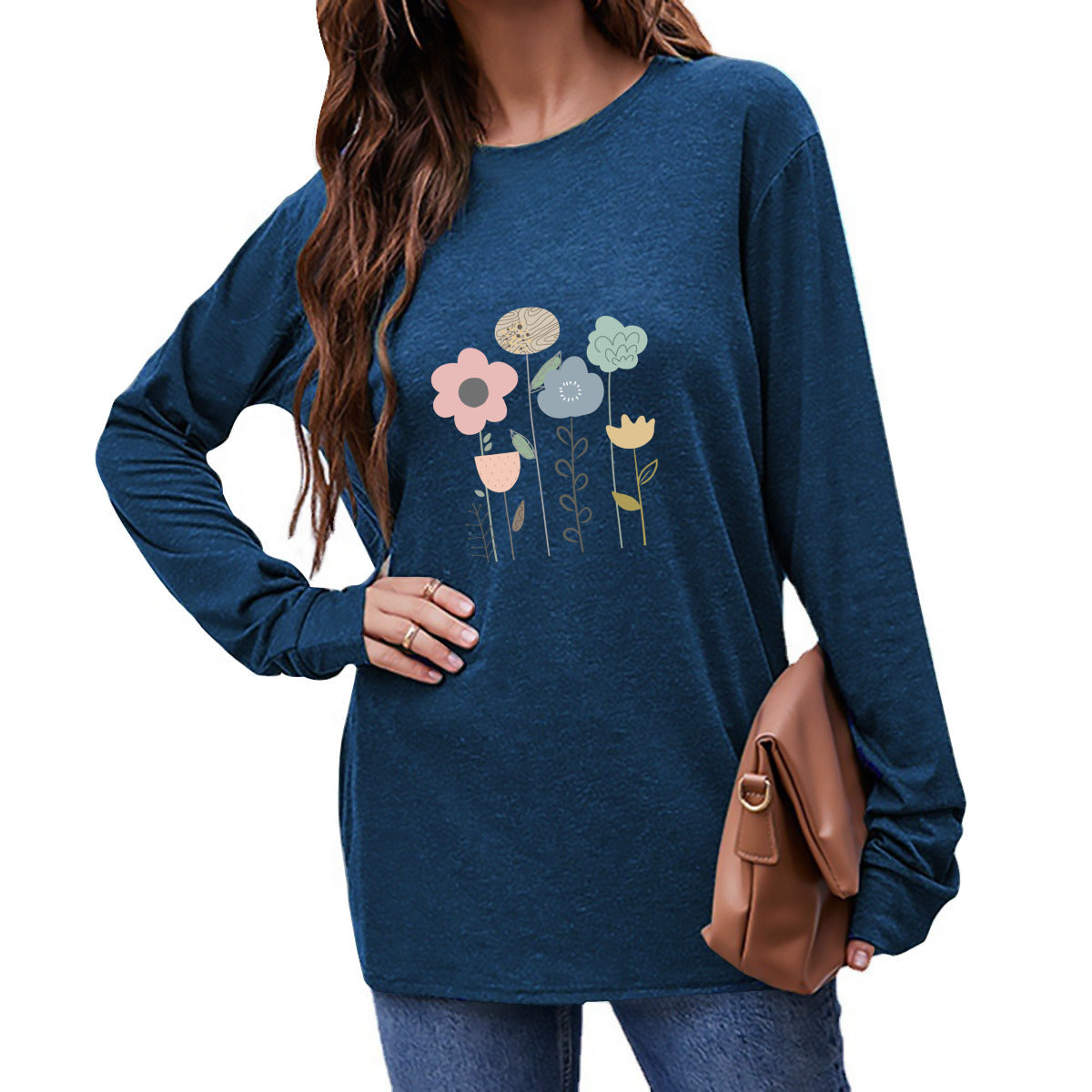 Blooming Elegance Long Sleeve Tee - Kim’s Signature Beauty & Accessories    