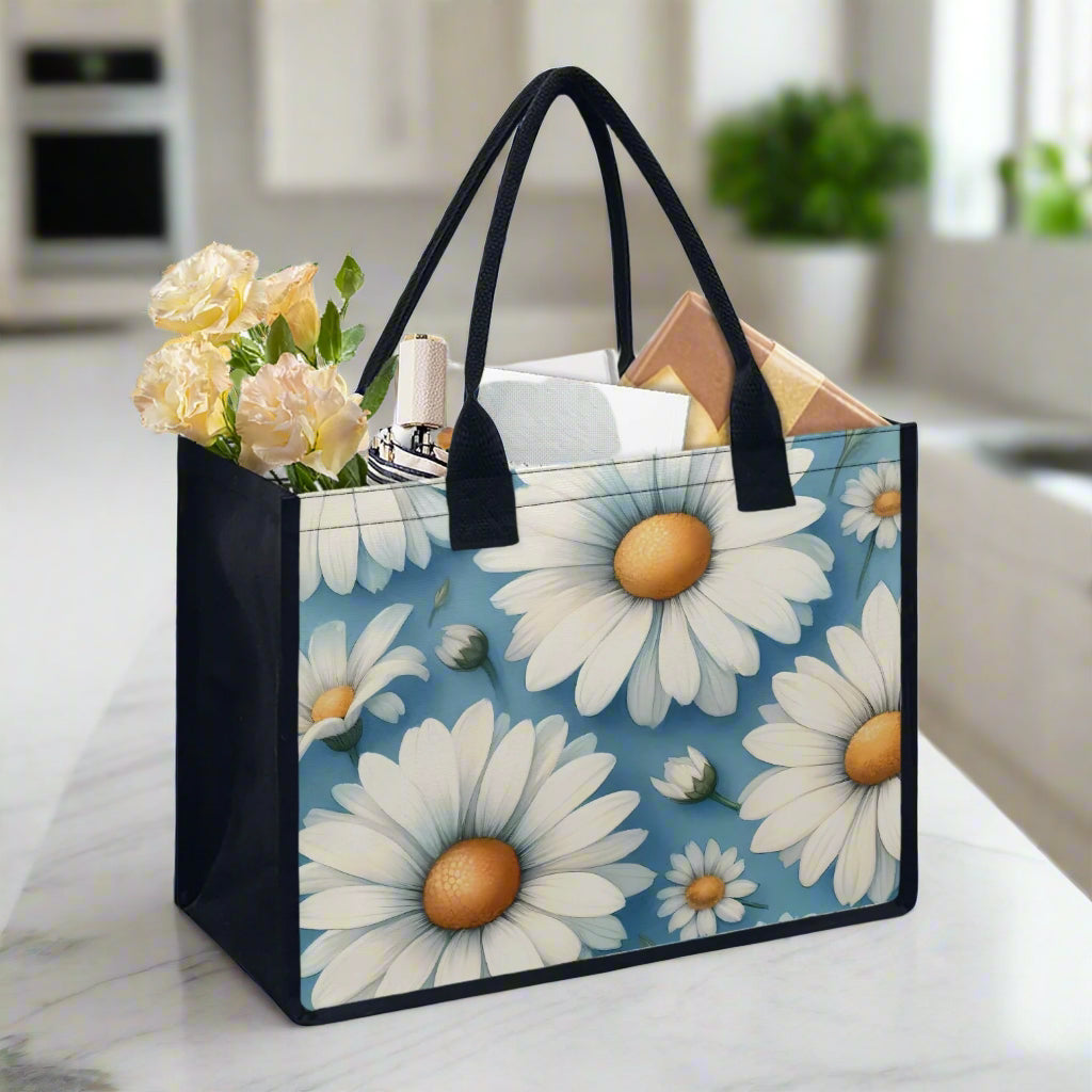 Blue Sky Blooms Shopping Tote - Kim’s Signature Beauty & Accessories    