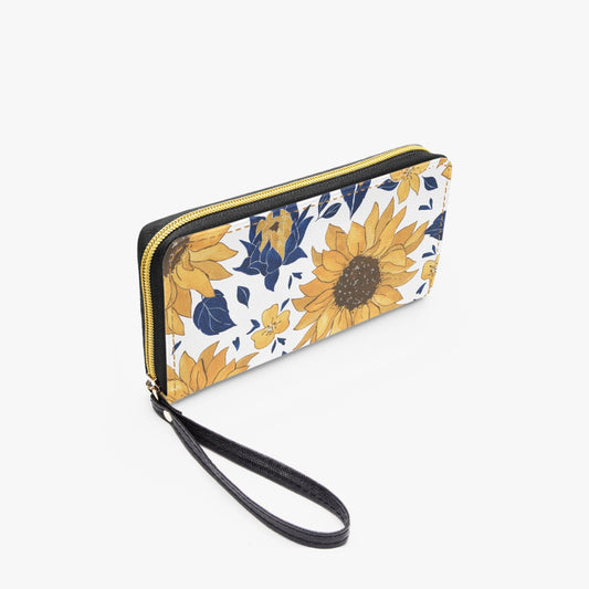Blue Sunshine |  Leather Wristlet Clutch Wallet - Kim’s Signature Beauty & Accessories    
