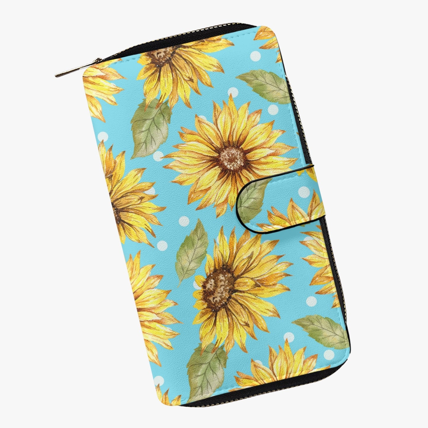 Blue Sunshine Long Leather Wallet - Kim’s Signature Beauty & Accessories    