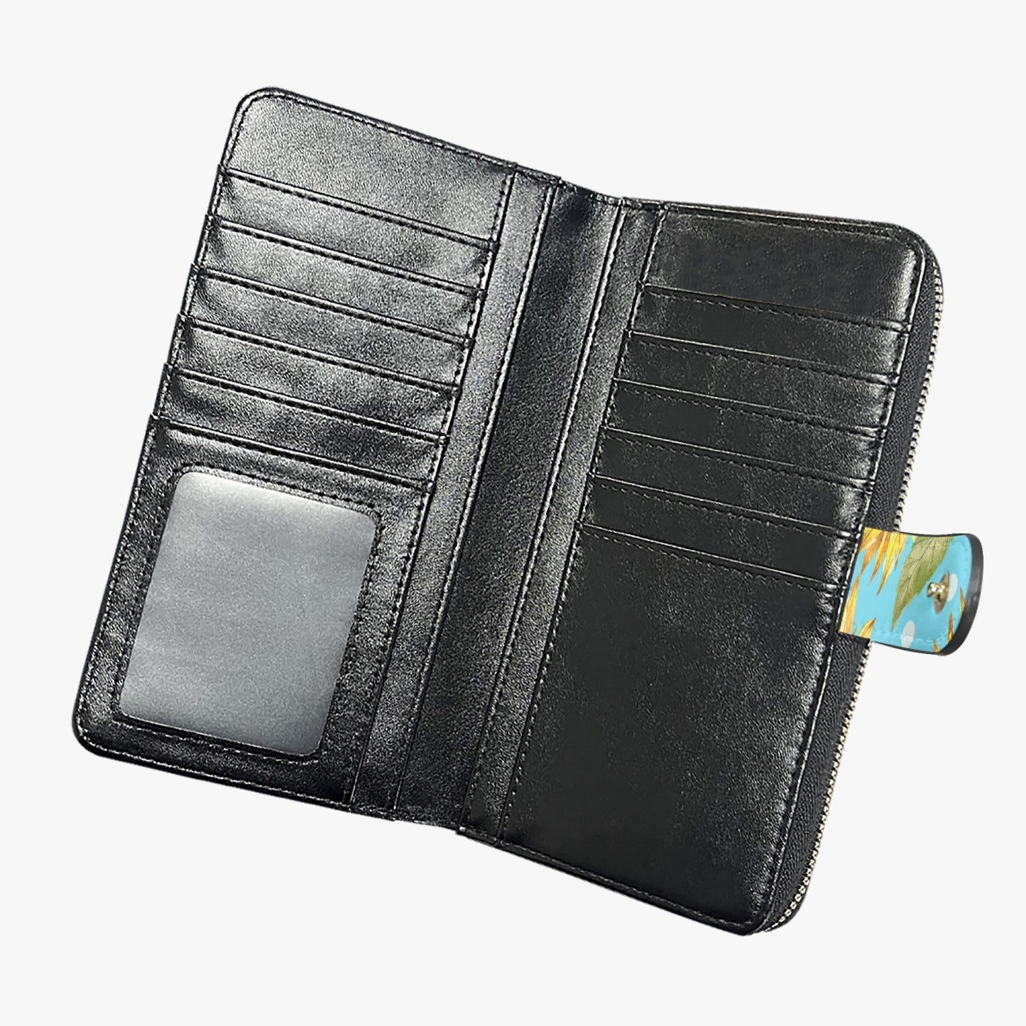 Blue Sunshine Long Leather Wallet - Kim’s Signature Beauty & Accessories    