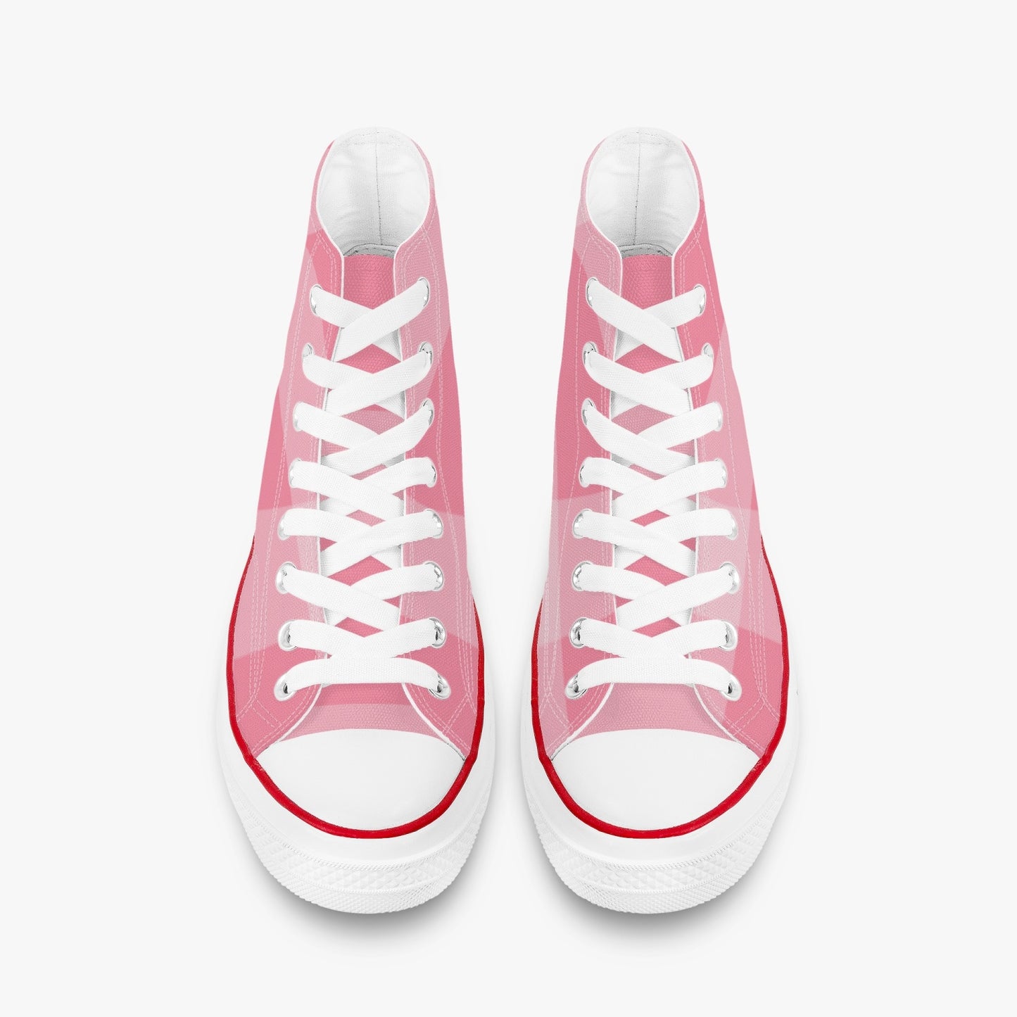Blush Gingham High Top Sneakers – Classic Cool with a Pink Twist - Kim’s Signature Beauty & Accessories    