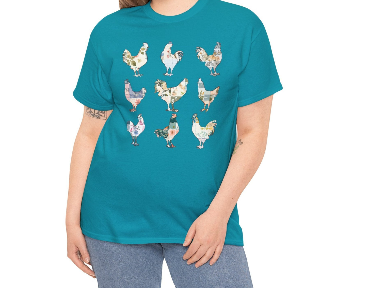 Boho Chickens | Cotton Tee - Kim’s Signature Beauty & Accessories    