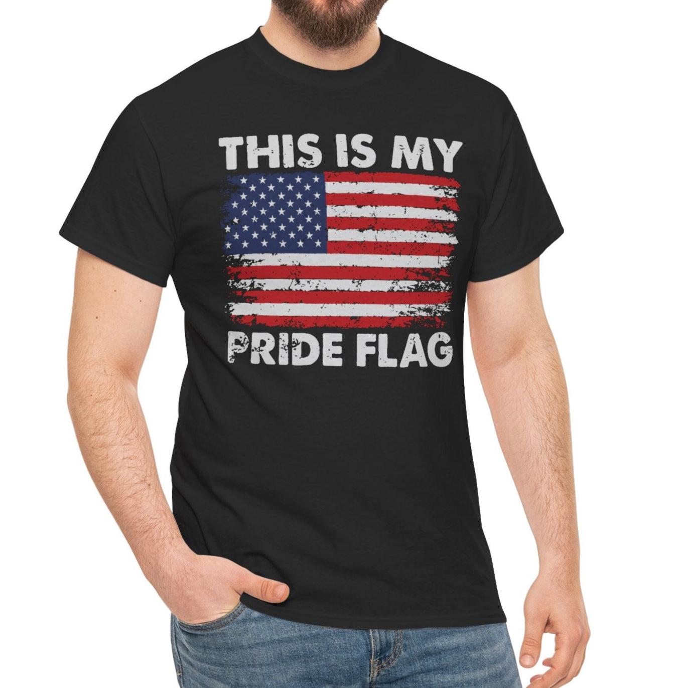 Bold American Pride Flag Design - American Flag Unisex Tee - Kim’s Signature Beauty & Accessories    
