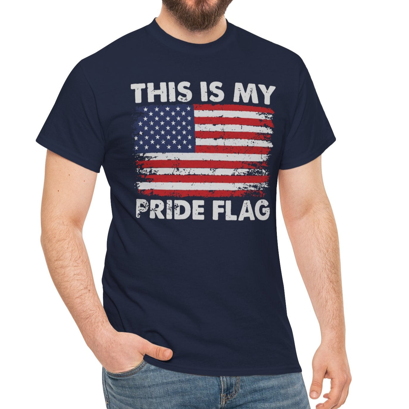 Bold American Pride Flag Design - American Flag Unisex Tee - Kim’s Signature Beauty & Accessories    
