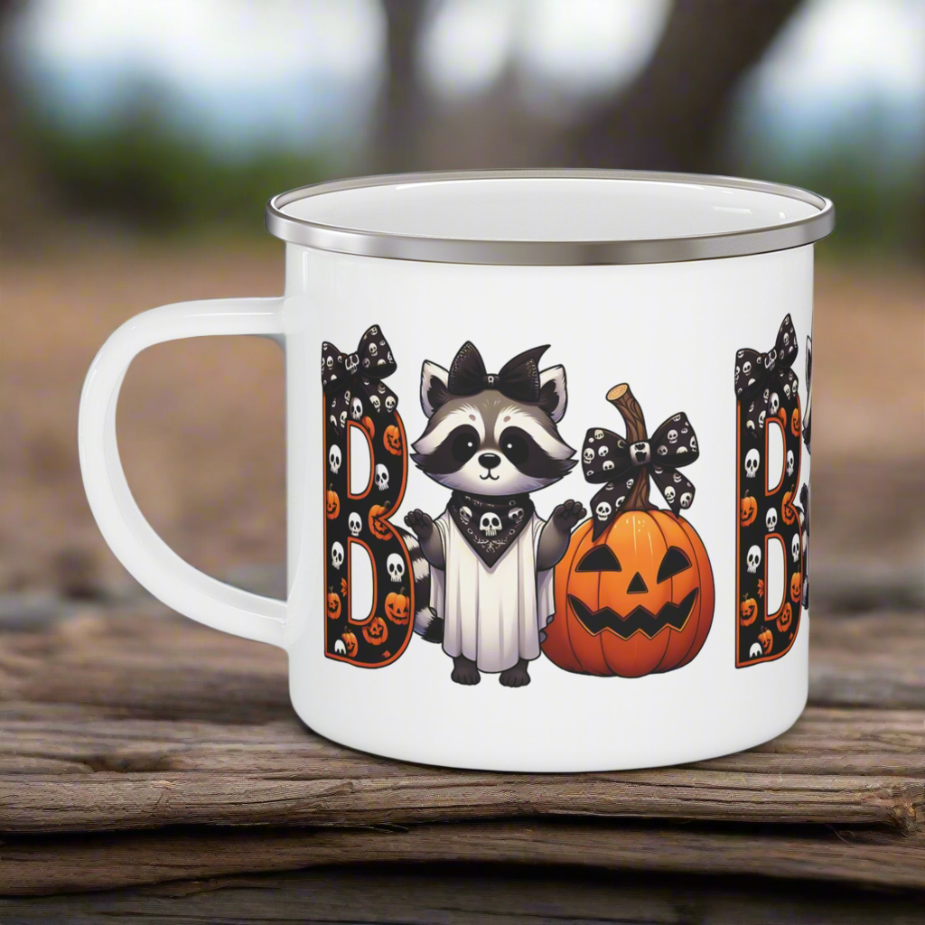 Boo Enamel Camping Mug - Kim’s Signature Beauty & Accessories    