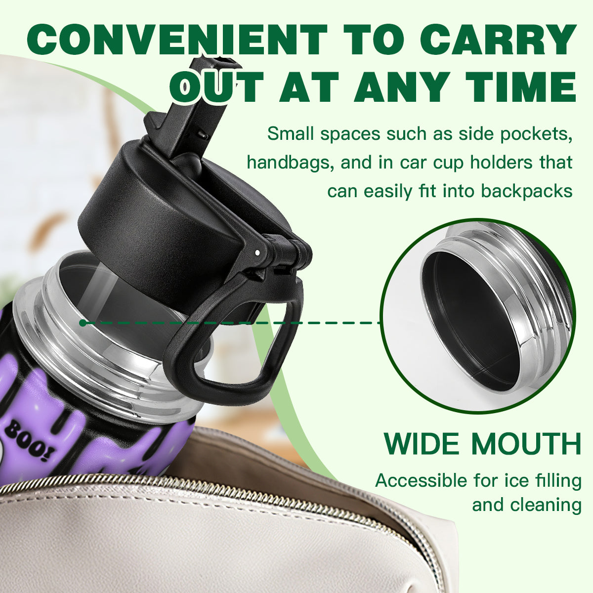 Boo & Ghost Halloween 12oz Tumbler - Kim’s Signature Beauty & Accessories    