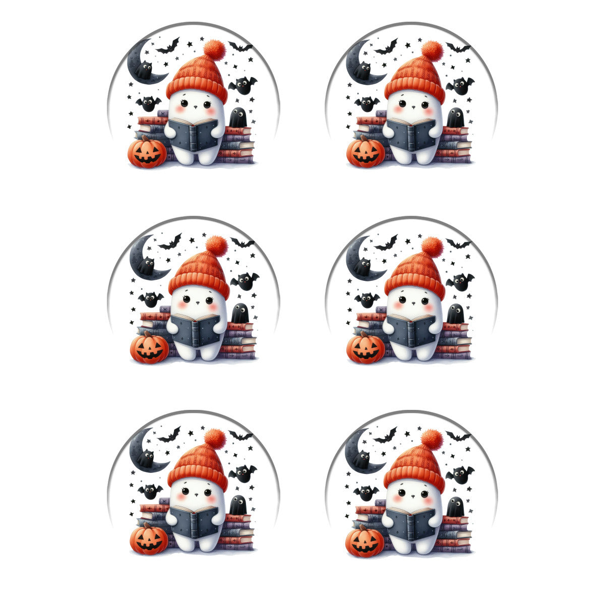 Book Reading Ghost Ceramic Coasters - Kim’s Signature Beauty & Accessories    