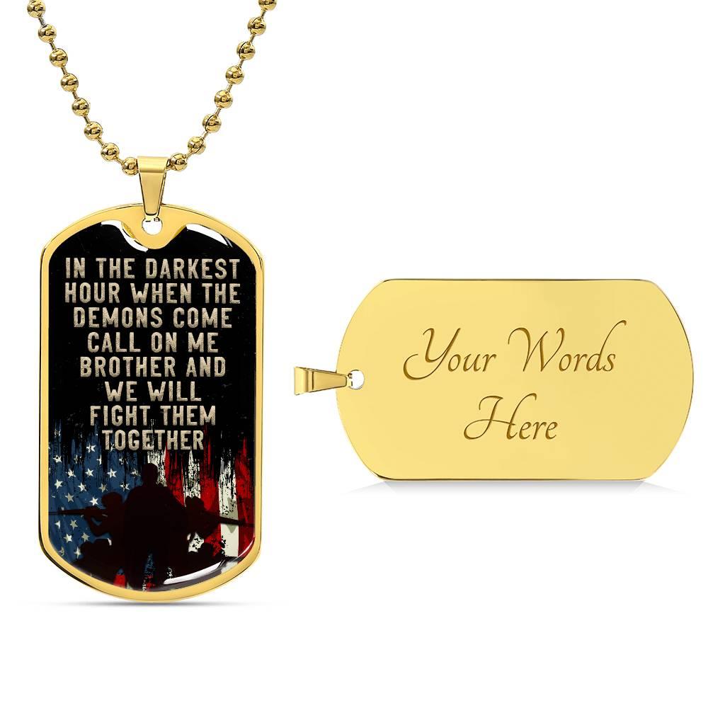 Brothers in Battle | Dog Tag - Kim’s Signature Beauty & Accessories    