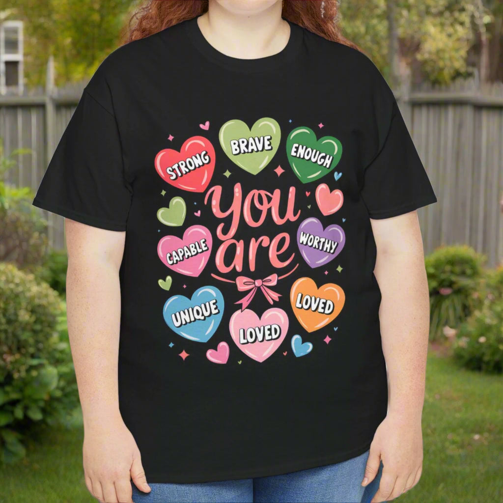 Bubble Heart You are Inspirational Tee - Kim’s Signature Beauty & Accessories    