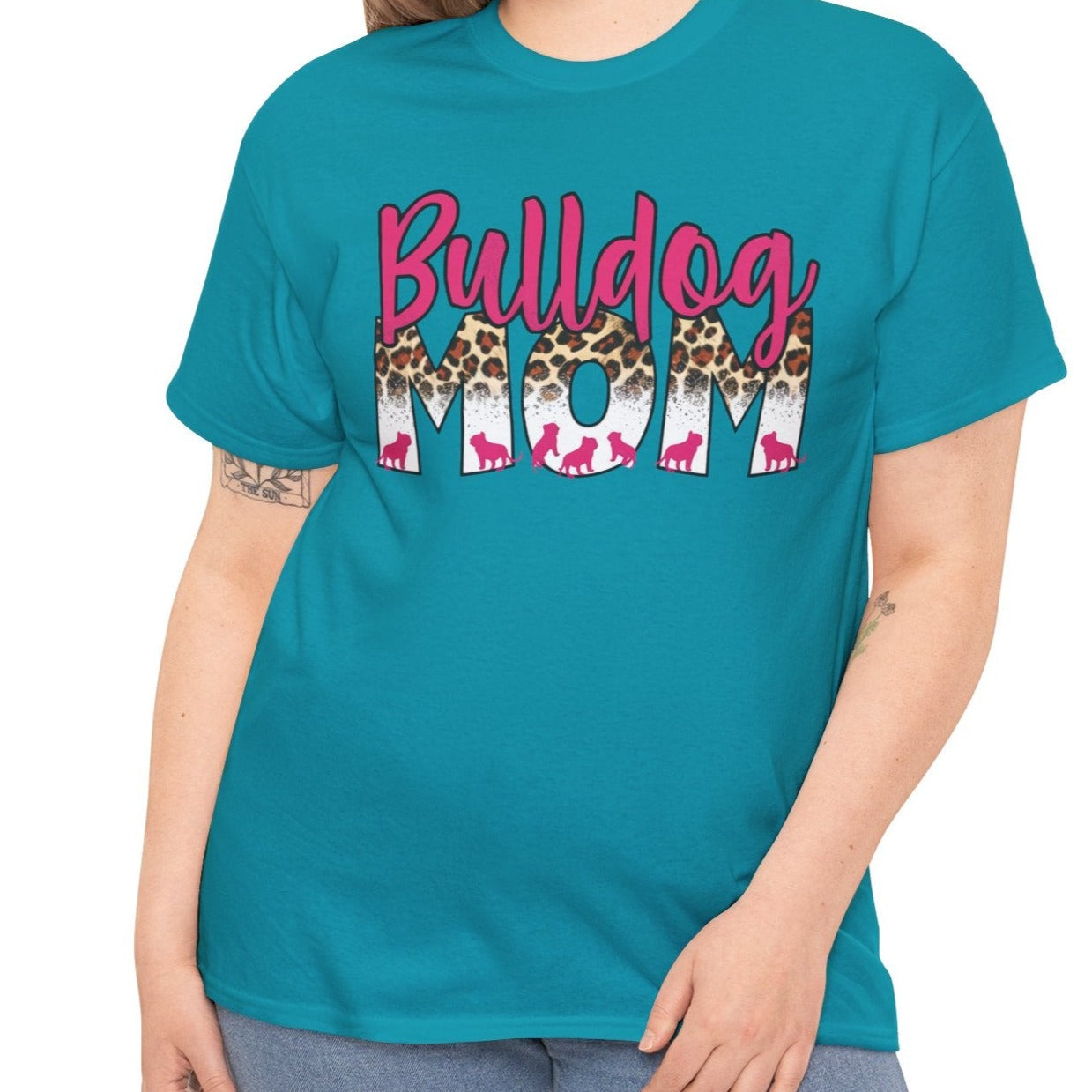 Bulldog Mom |  Cotton Tee - Kim’s Signature Beauty & Accessories    